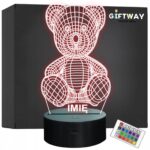 Lampka Nocna LED Miś 3D Iluzja Pluszak Prezent na Walentynki