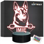 Lampka Nocna LED Owczarek niemiecki Rasa Psa z Imieniem na Prezent v.1