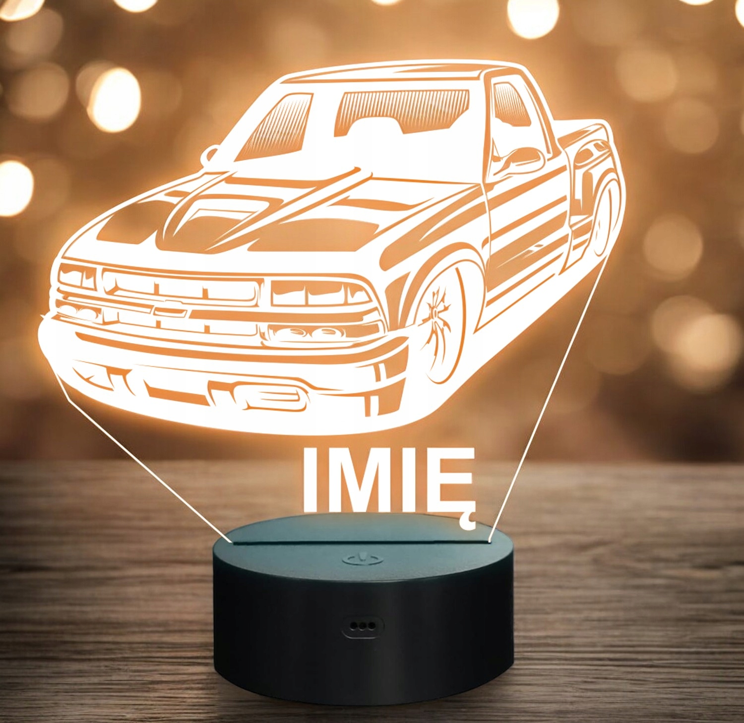 Lampka Nocna LED Imię Statuetka Samochód Auto Terenowy Prezent Grawer v.2 Lampka Nocna LED Imię Statuetka Samochód Auto Terenowy Prezent Grawer v.2