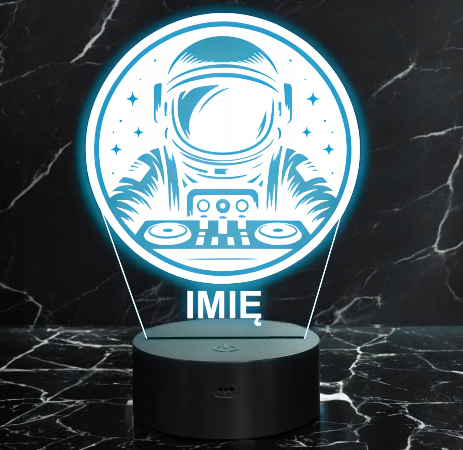 Lampka Nocna LED Statuetka Astronauta DJ na Prezent Grawer v.4 Lampka Nocna LED Statuetka Astronauta DJ na Prezent Grawer v.4