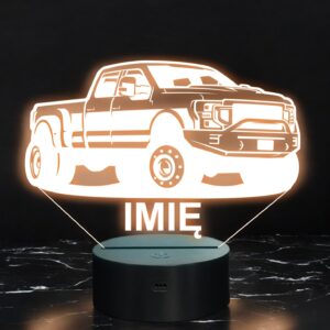 Lampka Nocna LED Imię Statuetka Samochód Auto Terenowe na Prezent Grawer
