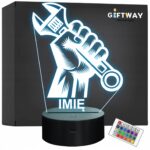 Lampka Nocna LED Statuetka Mechanik Samochodowy Zawód na Prezent Grawer v.2