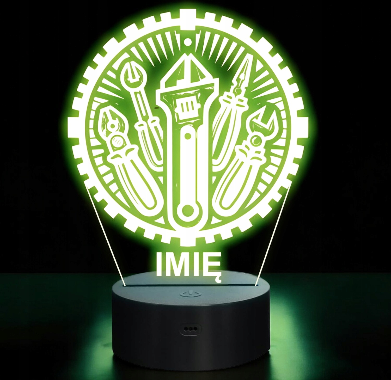 Lampka Nocna LED Statuetka Elektryk Narzędzia Zawód na Prezent Grawer v.3 Lampka Nocna LED Statuetka Elektryk Narzędzia Zawód na Prezent Grawer v.3
