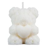 Świeca Zapachowa Sojowa Miś Marcepan i Praliny Biała Świeczka Handmade