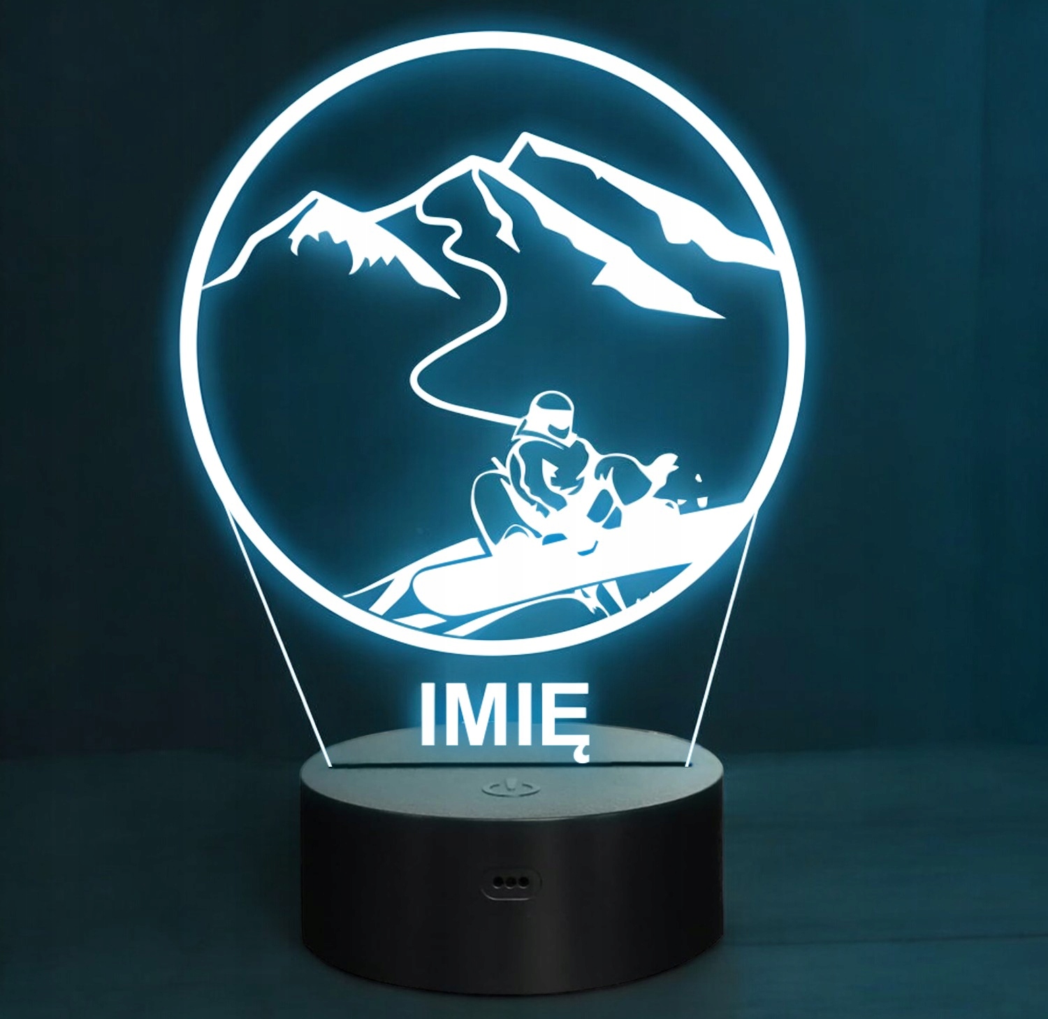 Lampka Nocna LED Statuetka Sporty Zimowe Snowboard na Prezent Grawer v.1 Lampka Nocna LED Statuetka Sporty Zimowe Snowboard na Prezent Grawer v.1