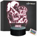 Lampka Nocna LED Imię Statuetka Zawód Weterynarz na Prezent Grawer