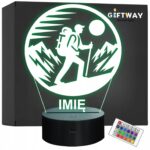 Lampka Nocna LED Statuetka Wspinaczka Górska Aktywność Prezent Grawer v.1