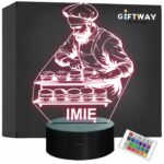 Lampka Nocna LED Imię Statuetka Zawód Piekarzna Prezent Grawer