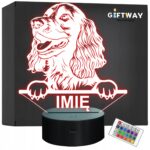Lampka Nocna LED Boykin Spaniel Rasa Psa z Imieniem na Prezent