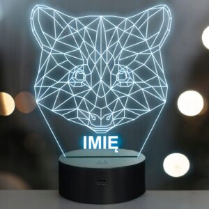 Lampka Nocna LED 3D Z Imieniem Grawer Szop Pracz Personalizowana na Prezent