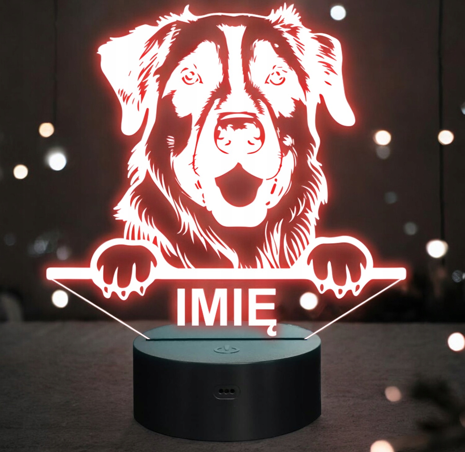 Lampka Nocna LED Pies Anatolijski Anatolian Shepherd Dog z Imieniem Grawer Lampka Nocna LED Pies Anatolijski Anatolian Shepherd Dog z Imieniem Grawer