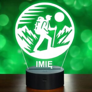 Lampka Nocna LED Statuetka Wspinaczka Górska Aktywność Prezent Grawer v.1