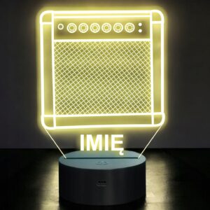 Lampka Nocna LED Imię Statuetka Głośnik na Prezent Grawer