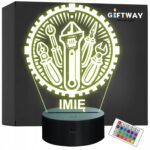 Lampka Nocna LED Statuetka Elektryk Narzędzia Zawód na Prezent Grawer v.3