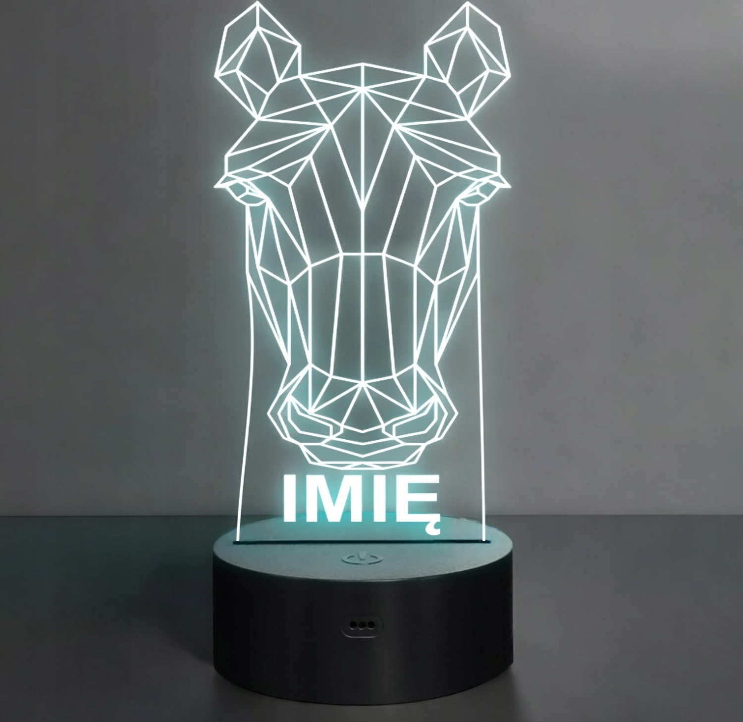 Lampka Nocna LED 3D Z Imieniem Grawer Koń Konik na Prezent Personalizowana Lampka Nocna LED 3D Z Imieniem Grawer Koń Konik na Prezent Personalizowana