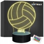 Lampka Nocna LED Piłka do Siatkówki Siatkowa z Imieniem Prezent Grawer