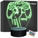 Lampka Nocna 3D Gaming Zone Pad Prezent dla Gracza na Prezent