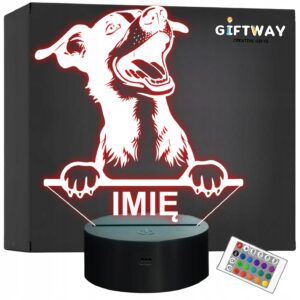 Lampka Nocna LED Lagotti romagnoli Rasa Psa z Imieniem na Prezent