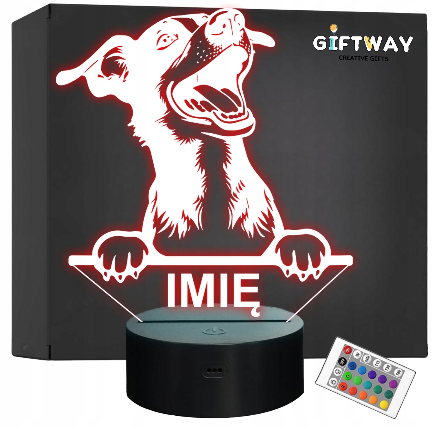 Lampka Nocna LED Lagotti romagnoli Rasa Psa z Imieniem na Prezent Lampka Nocna LED Lagotti romagnoli Rasa Psa z Imieniem na Prezent