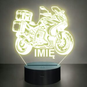 Lampka Nocna LED Imię Motocykl Motor Ścigacz na Prezent Grawer v.5