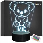 Lampka Nocna LED Z Imieniem Słodki Koala dla Dzieci na Prezent v.1