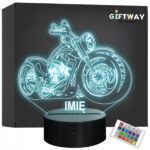 Lampka Nocna LED Z Imieniem Grawer Motor Prezent