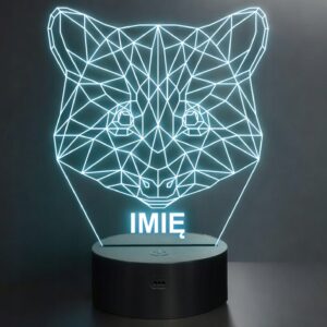 Lampka Nocna LED 3D Z Imieniem Grawer Szop Pracz Personalizowana na Prezent