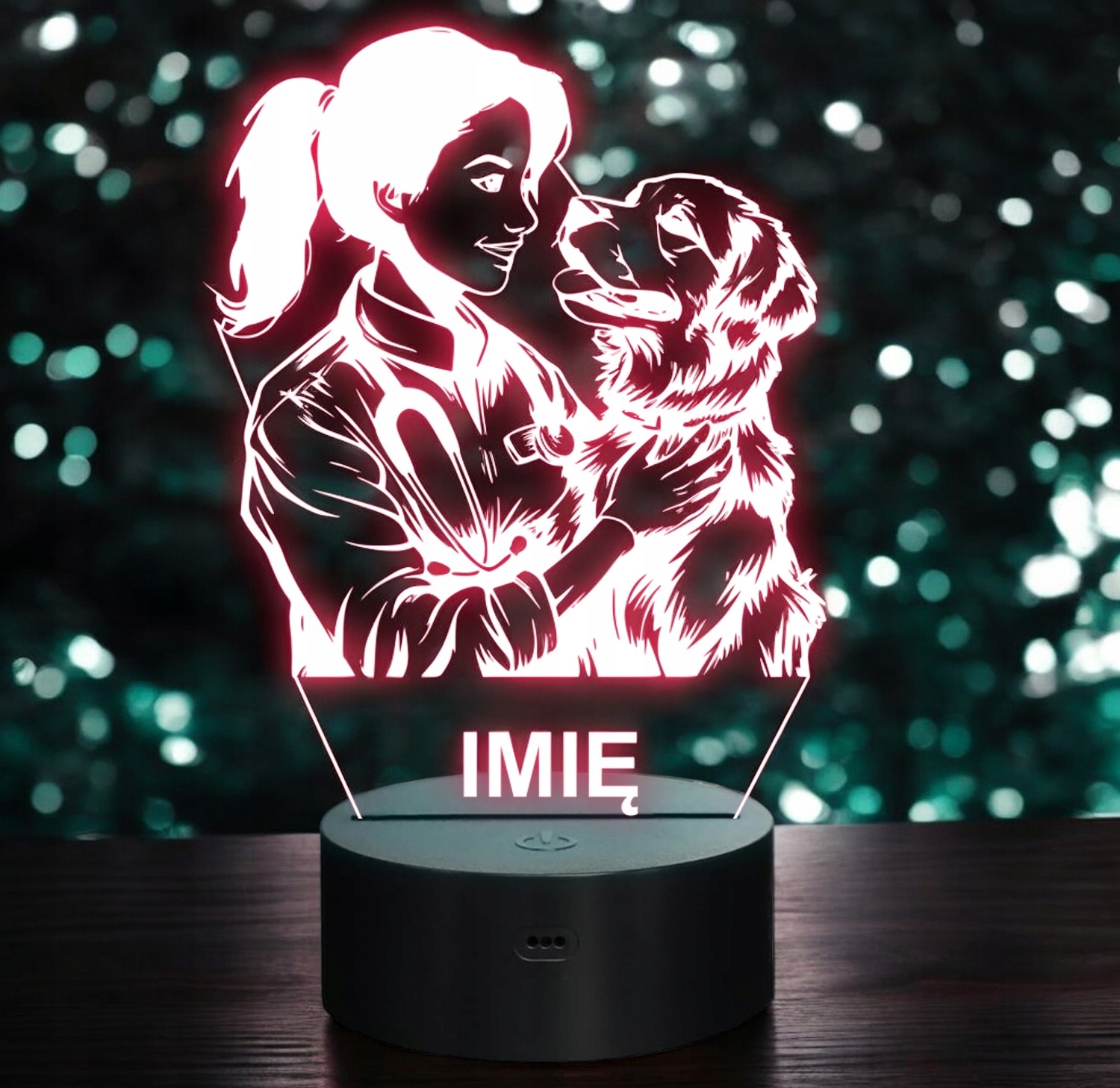 Lampka Nocna LED Imię Statuetka Zawód Weterynarz na Prezent Grawer Lampka Nocna LED Imię Statuetka Zawód Weterynarz na Prezent Grawer