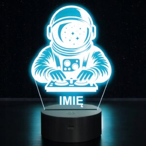Lampka Nocna LED Statuetka Astronauta na Prezent Grawer v.5