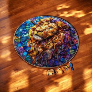 Puzzle Drewniane Lew 3D Układanka dla Dorosłych 224 el. v.4