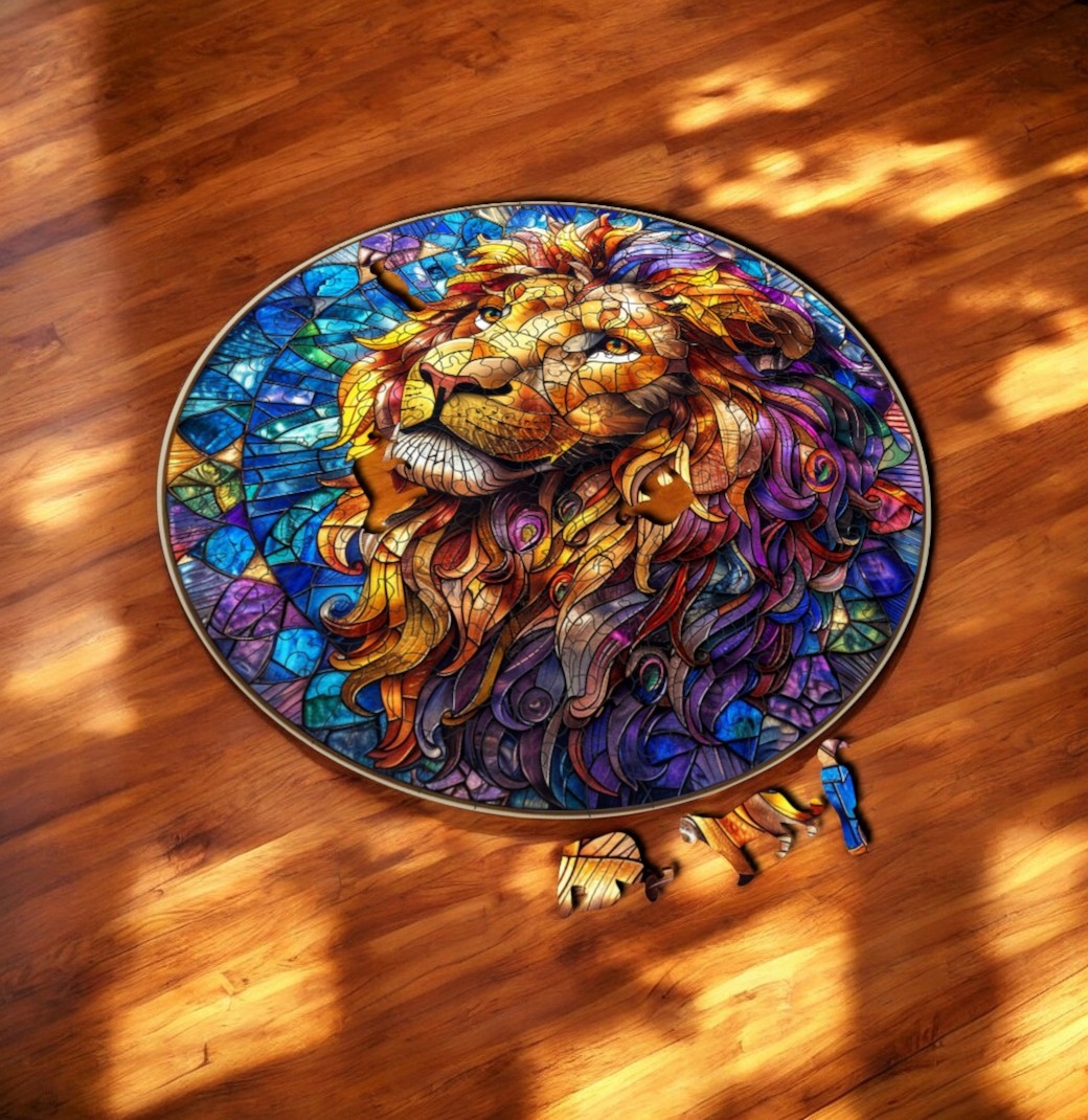 Puzzle Drewniane Lew 3D Układanka dla Dorosłych 224 el. v.4 Puzzle Drewniane Lew 3D Układanka dla Dorosłych 224 el. v.4