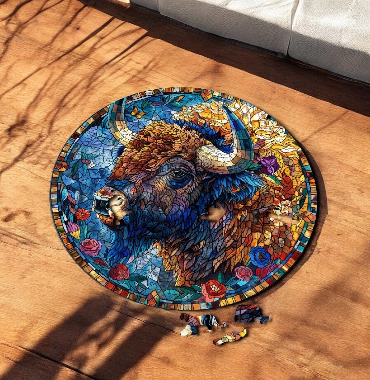 Puzzle Drewniane Bizon 3D Układanka dla Dorosłych 224 el. v.4 Puzzle Drewniane Bizon 3D Układanka dla Dorosłych 224 el. v.4