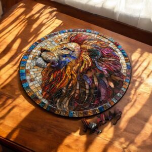 Puzzle Drewniane Lew 3D Układanka dla Dorosłych 224 el. v.3