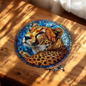 Puzzle Drewniane Gepard 3D Układanka dla Dorosłych 224 el. v.6