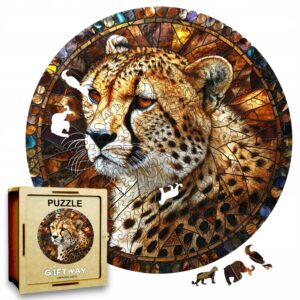 Puzzle Drewniane Gepard 3D Układanka dla Dorosłych 224 el. v.4