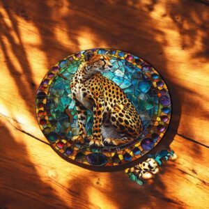 Puzzle Drewniane Gepard 3D Układanka dla Dorosłych 224 el. v.7