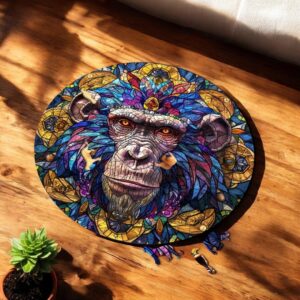 Puzzle Drewniane Małpa 3D Układanka dla Dorosłych 224 el. v.4