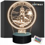 Lampka Nocna LED Statuetka Miasto Santa Cruz De Tenerife na Prezent Grawer