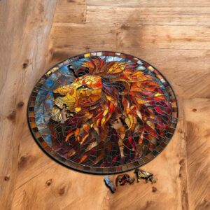 Puzzle Drewniane Lew 3D Układanka dla Dorosłych 224 el. v.1