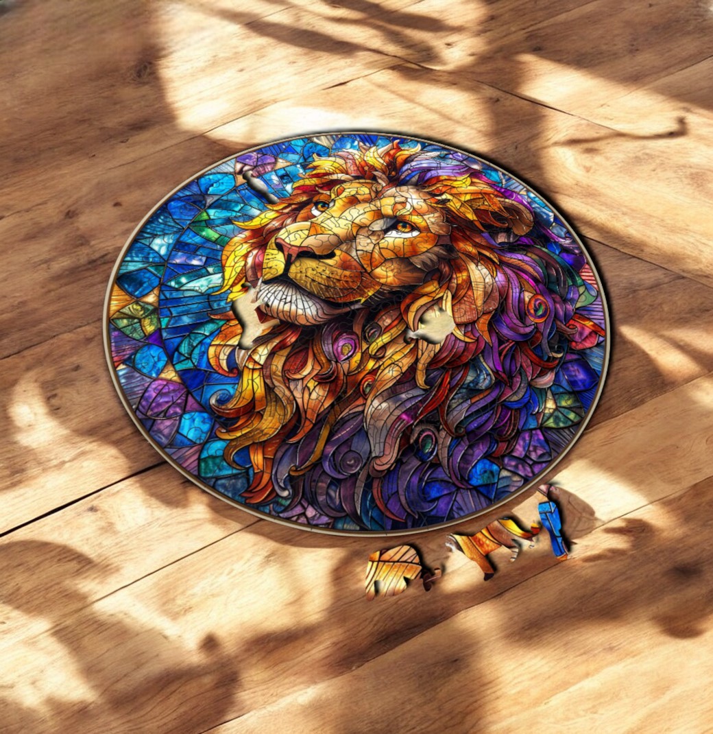 Puzzle Drewniane Lew 3D Układanka dla Dorosłych 224 el. v.4 Puzzle Drewniane Lew 3D Układanka dla Dorosłych 224 el. v.4