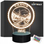 Lampka Nocna LED Statuetka Miasto Vaduz Liechtenstein na Prezent Grawer v.2