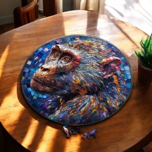 Puzzle Drewniane Małpa 3D Układanka dla Dorosłych 224 el. v.3