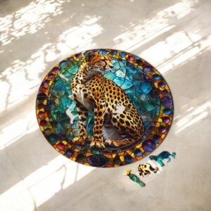 Puzzle Drewniane Gepard 3D Układanka dla Dorosłych 224 el. v.7