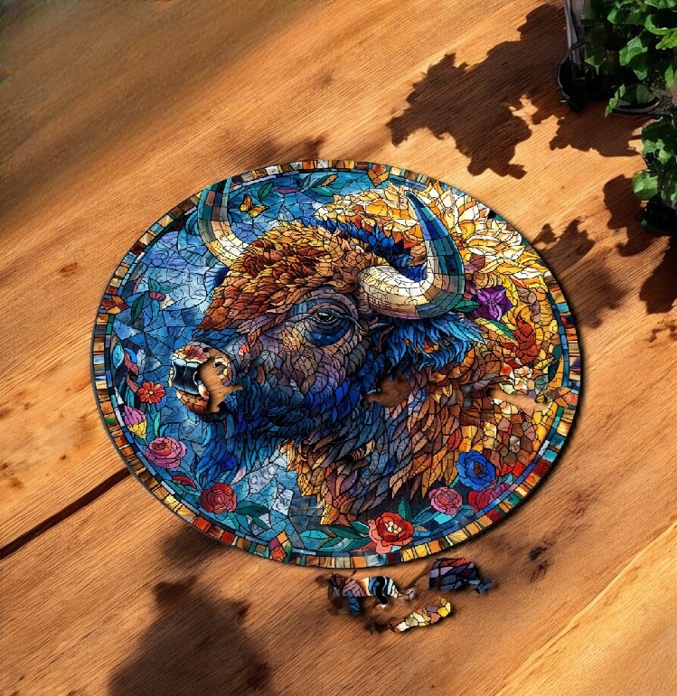 Puzzle Drewniane Bizon 3D Układanka dla Dorosłych 224 el. v.4 Puzzle Drewniane Bizon 3D Układanka dla Dorosłych 224 el. v.4