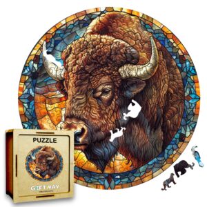 Puzzle Drewniane Bizon 3D Układanka dla Dorosłych 224 el. v.3