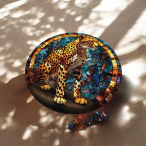 Puzzle Drewniane Gepard 3D Układanka dla Dorosłych 224 el. v.5