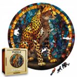 Puzzle Drewniane Gepard 3D Układanka dla Dorosłych 224 el. v.5