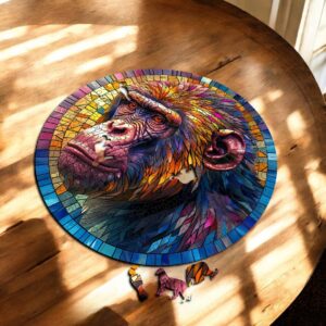 Puzzle Drewniane Małpa 3D Układanka dla Dorosłych 224 el. v.2