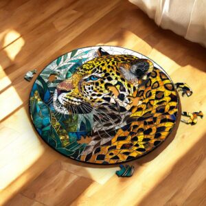 Puzzle Drewniane Lampart 3D Układanka dla Dorosłych  224 el.