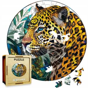 Puzzle Drewniane Lampart 3D Układanka dla Dorosłych  224 el.